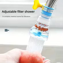 360° rotatable telescopic splash-proof tap
